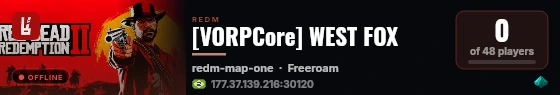 [VORPCore] WEST FOX live status badge