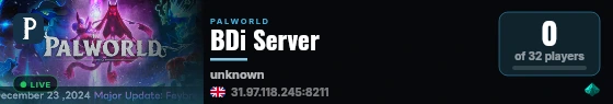 BDi Server live status badge