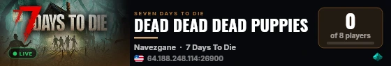 DEAD DEAD DEAD PUPPIES live status badge