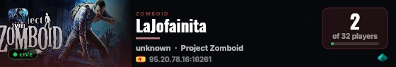 LaJofainita live status badge