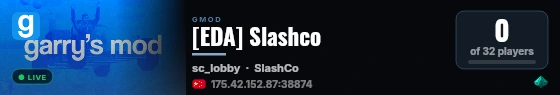 [EDA] Slashco live status badge