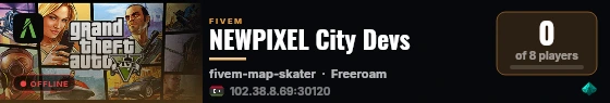 NEWPIXEL City Devs live status badge
