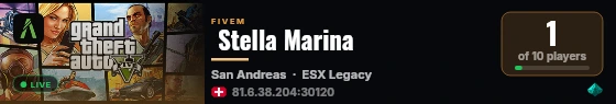  Stella Marina live status badge
