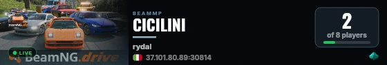 CICILINI live status badge