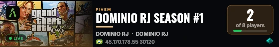 DOMINIO RJ SEASON #1 live status badge