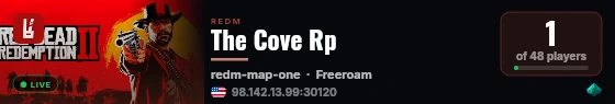The Cove Rp live status badge