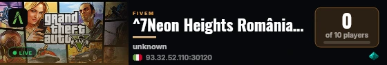 ^7Neon Heights România^7 live status badge