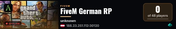 FiveM German RP live status badge