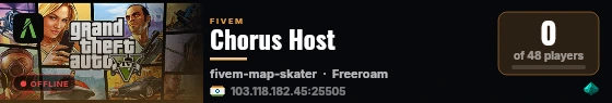 Chorus Host live status badge