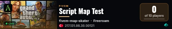 Script Map Test live status badge
