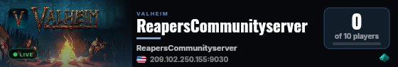 ReapersCommunityserver live status badge