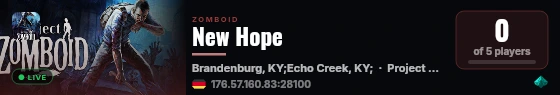New Hope live status badge
