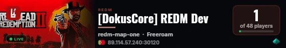 [DokusCore] REDM Dev live status badge