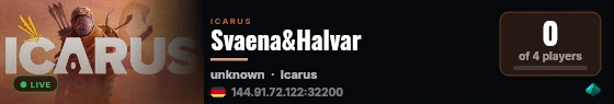 Svaena&Halvar live status badge