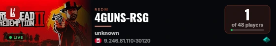 4GUNS-RSG live status badge