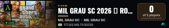 MIL GRAU SC 2026 🌴 ROLEPLAY BRASIL --> [SANTA CATARINA] | live status badge