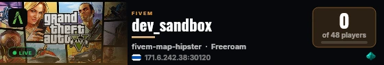 dev_sandbox live status badge