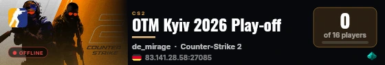 OTM Kyiv 2026 Play-off live status badge