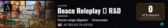 Beacn Roleplay ━ R&D live status badge