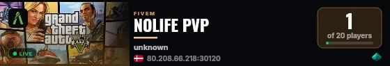 NOLIFE PVP live status badge