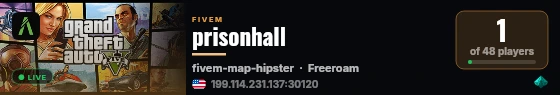 prisonhall live status badge