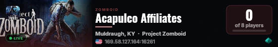 Acapulco Affiliates live status badge