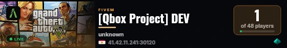 [Qbox Project] DEV live status badge