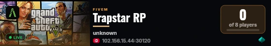 [Qbox Project] Trapstar RP live status badge