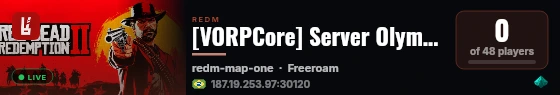 [VORPCore] Server Olympo live status badge