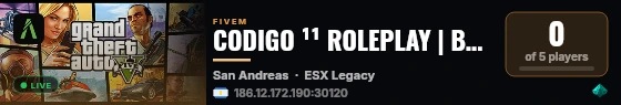 CODIGO ¹¹ ROLEPLAY | BUENOS AIRES | ROL SERIO | ⚙️ STAFF 24/7 live status badge