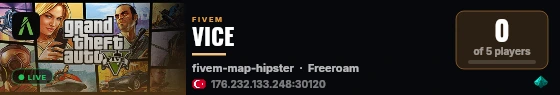 VICE live status badge