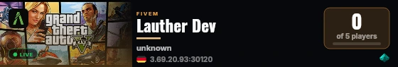 Lauther Dev live status badge