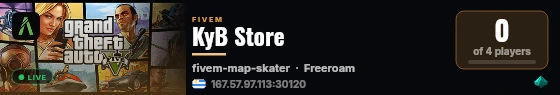 KyB Store live status badge