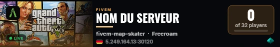 NOM DU SERVEUR live status badge