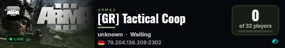 [GR] Tactical Coop live status badge
