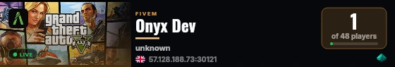 Onyx Dev live status badge