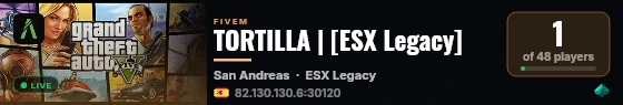 TORTILLA | [ESX Legacy] live status badge