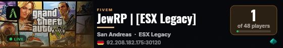 JewRP | [ESX Legacy] live status badge