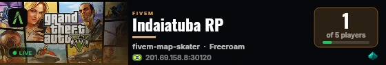 Indaiatuba RP live status badge