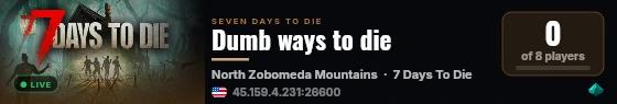 Dumb ways to die live status badge