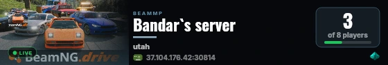 Bandar`s server live status badge