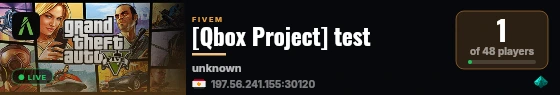 [Qbox Project] test live status badge