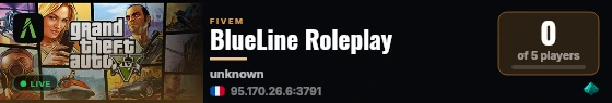 BlueLine Roleplay live status badge