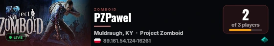 PZPawel live status badge