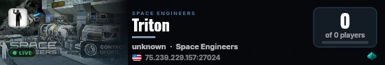 Triton live status badge
