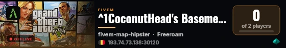 ^1CoconutHead's Basement live status badge