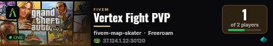 Vertex Fight PVP live status badge