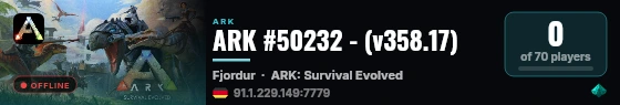 ARK #50232 - (v358.17) live status badge