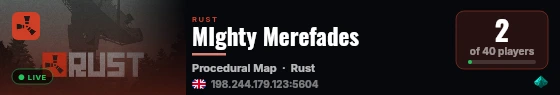 MIghty Merefades live status badge