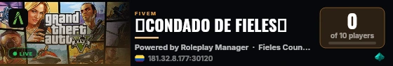 🌇CONDADO DE FIELES🌆 live status badge